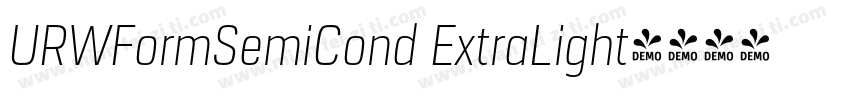 URWFormSemiCond ExtraLight字体转换